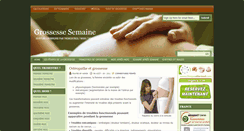 Desktop Screenshot of grossesse-semaine.com