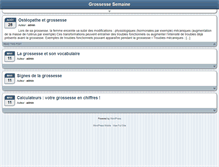 Tablet Screenshot of grossesse-semaine.com